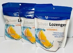 3 PACK 🍊Silver Lozenges with Vitamin C – Premium nano Silver 60PPM Colloidal