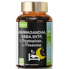 5-HTP, Ashwagandha, GABA+12 Ingredients for Sleep Aid, Relaxation & Rejuvenation