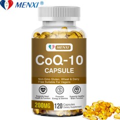 CoQ10 Coenzyme Q-10 Coenzyme 200mg Capsules BIOPERINE Antioxidant Heart Energy