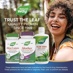 100 Count Aloelax with Fennel Seed – Aloe Vera Capsules for Gentle Relief