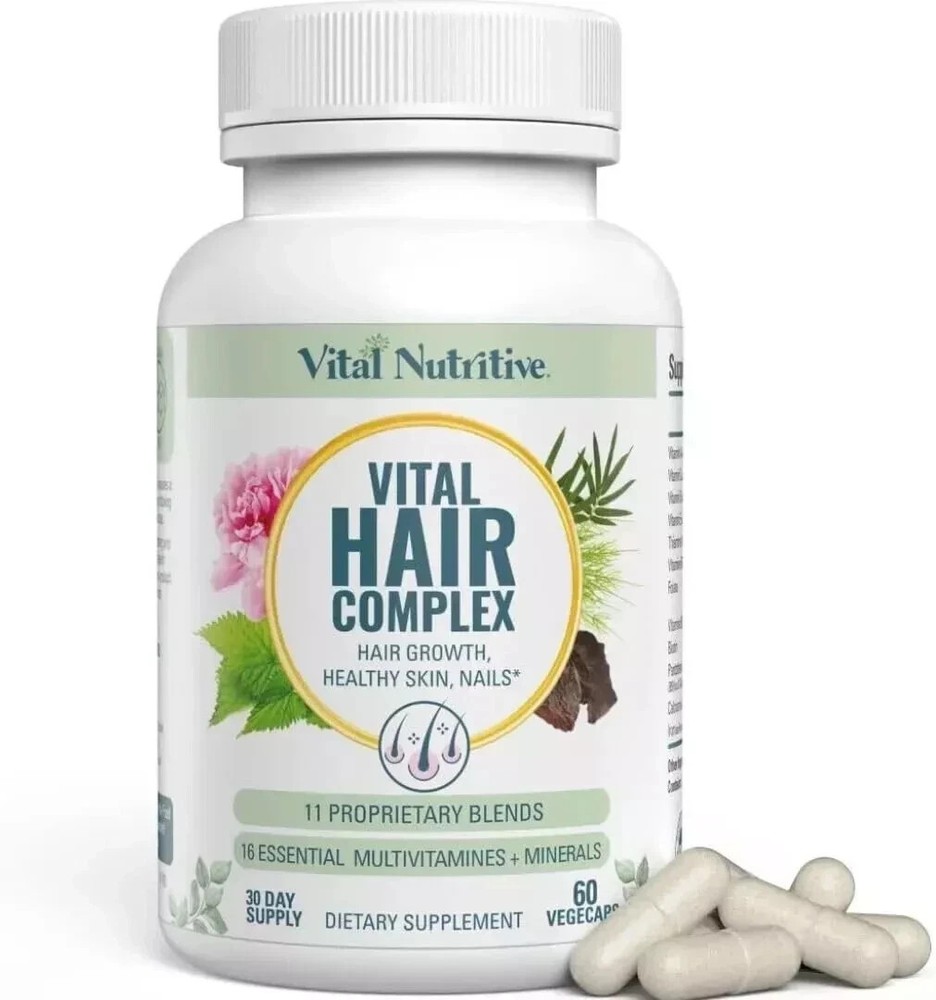Vital Hair Complex – Biotin & B Vitamin Hair Supplement for Women & Men – Health