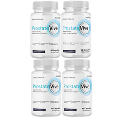 ProstateVive Prostate Health Supplement, (4 Pack) Official Urine Flow Support