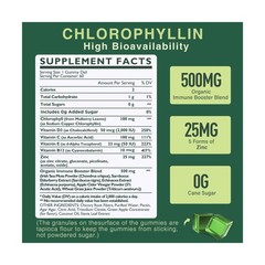 Chlorophyll Gummies – Super Green with Wheat Grass, Sea Moss, U… FAST USA SHIP