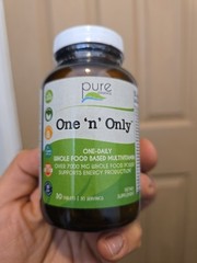 Pure Essence One ‘N’ Only One-Daily Whole Food Based Multivitamin 30 Day Supply
