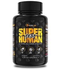 Alpha Lion Super Human Test All-Natural Men’s Testosterone Booster 90 Capsules