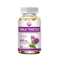 Milk Thistle Extract 1000mg Antioxidant Anti-Inflammatory 120/240/480 Softgels