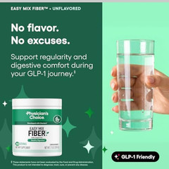 Physician’s CHOICE Easy Mix Fiber for Digestive Health & Regularity – No Grit, S
