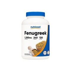 1350mg, Fenugreek Non-GMO & Gluten Free,240 Capsules.