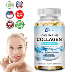Marine Collagen Type I Collagen Peptides Pills 1300mg Hydrolyzed Collagen Pills