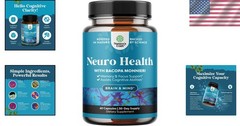 Nootropic Brain Supplement for Memory & Focus – Bacopa Monnieri 60 Capsules