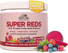 Super Reds Superfood Powder – 48 Fruits & Berries – Energizing Antioxidant Blend