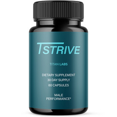 (1 Pack) Tstrive Advanced Male Support Performance Supplement 60 Capsules