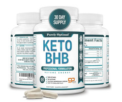 Lot 3 X Purely Optimal Keto BHB Advanced Formulation Ketone Energy 60 Ct