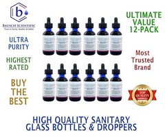 BAUSCH SCIENTIFIC Lugol’s Solution of Iodine 2% 2oz Economy Pack (12 Bottles)