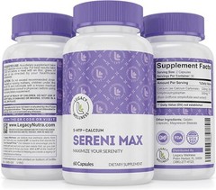 5 HTP Mood & Sleep Support Supplement + Calcium, Calm & Stress Management