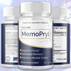 (1-3 Pack) MemoPryl Nootropic All Natural Brain Supplement Memo Pryl 60 Capsules