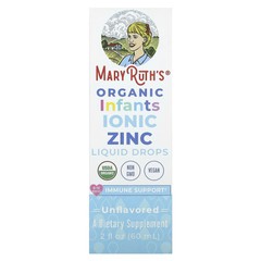 Organic Infants Ionic Zinc, Liquid Drops, 6 – 12 Months, Unflavored, 2 fl oz (60