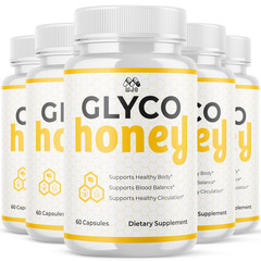 (5 Pack) Glyco Honey Advanced Support Blood Supplement GlycoHoney 300 Capsules