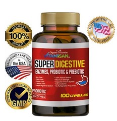 Enhanced Super Digestive Enzymes 100 Caps probiotic & prebiotic