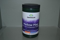 Swanson Mellow Mag Calming Anti-Stress Drink Mix Powder, Orange, 20 oz, Exp 7/28