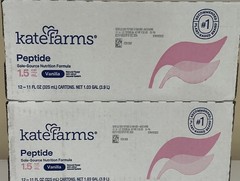 Kate Farms 2 cases 12/7/26 sealed Vanilla Organic Peptide 1.5 Cal/ML 11 FL Oz