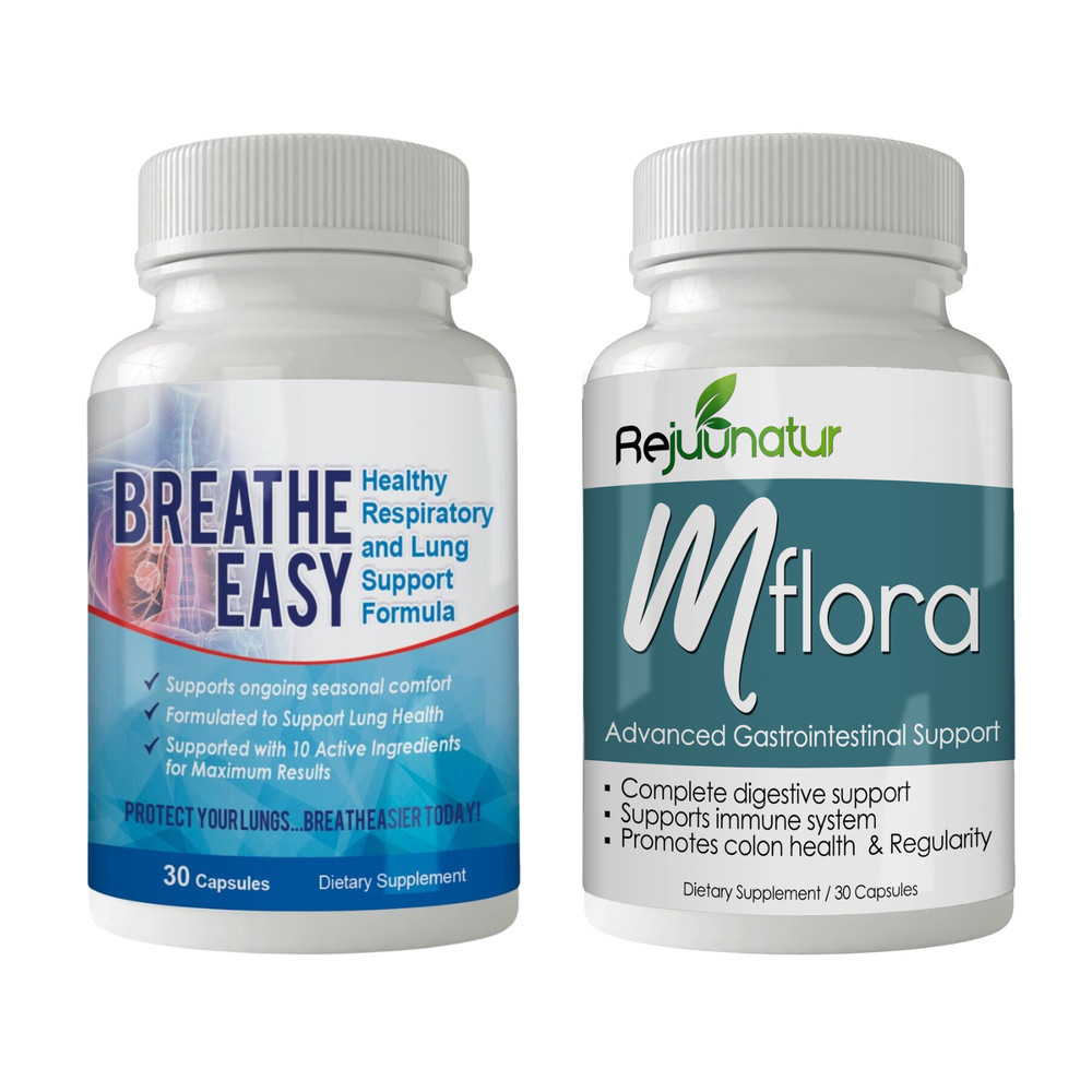 Respiratory System Lung Support & Mflora Probiotics Immune Supplement 30 Capsule
