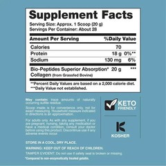 NeoCell Collagen Protein Bio-Peptides Oz 20 Grassfed Unflavored Supplement