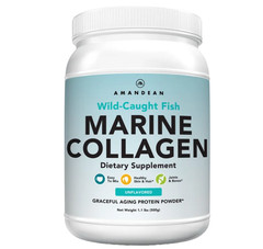 Amandean Marine Collagen Powder, Unflavored, 17.6 oz