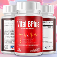 (3 Pack) Vital B Plus Advanced Blood Support Supplement VitalBPlus 180 Capsules