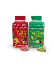 Natures Fruits & Veggies Balance NA Dietary Supplement (2 Pack 90 Capsules each)