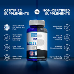Astaxanthin New 10mg Softgel – 180 Capsules – Best Value We Like Vitamins