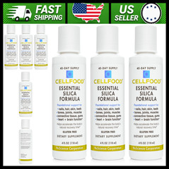 Cellfood Essential Silica Supplement 4 fl oz 3-Pack Hair Skin Nails Bone Joint