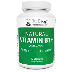 Dr. Berg Vitamin B1 B6 B12 Complex with Magnesium, 60 Capsule