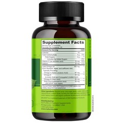 NATURELO Vegetarian DHA and Omega 3 Supplement from Algae and Chia Oil for He…