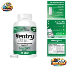 265 Count Gluten-Free Senior Multivitamin – Supports Heart & Eye Health Daily