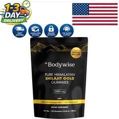 Pure Himalayan Shilajit Gummies Gold | 3000mg | No Added Sugar, Delight