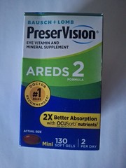 Eye Vitamin And Mineral Supplement AREDS 2 Vitamin Softgel – 130 Pills 2 Per Day