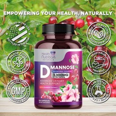 D-Mannose – 1,300mg Organic D Mannose Per Serving with Organic Cranberry Extr…