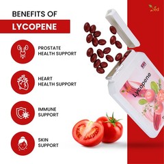 VED Lycopene 500 mg | 90 softgel, 6 Month Supply.(Pack of 2)