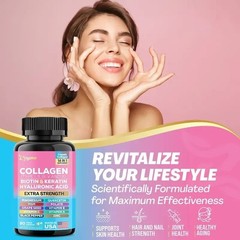 Multi Collagen Peptides CapsulesW/ Type I II III V X Collagen Supplements 90Caps
