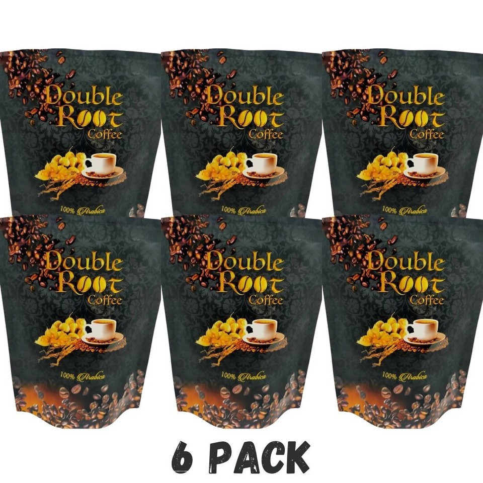 6x Superlife Double Root Coffee 100% Arabica Herbal Blend For Energy & Wellness