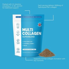 Multi Collagen Superblend Elevate Sealed Collagen Powder Chocolate Flavor,220g;