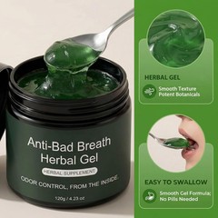 Anti-Bad Breath Herbal Gel Supplement, Internal Freshening Formula with Parsl…