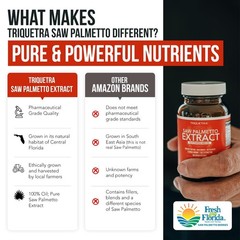 Saw Palmetto Extract 10X Potency + Pumpkin Seed Oil – Prostate Health & Hair Gro