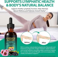 Lymphatic Drainage Drops Liposomal Immune Cleanse Support / Drenaje Linfatico