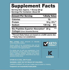 NeoCell Collagen Peptides Powder 20oz – Grass-Fed with 18 Amino Acids