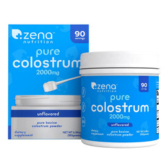 ZENA NUTRITION PURE COLOSTRUM 2000mg DIETARY SUPPLEMENT 90 SERVING EXP:02/2028