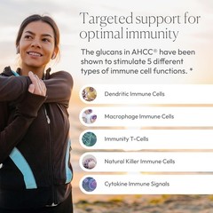 AHCC Immune Support Supplement 60 Veggie Capsules Natural Killer Cell Activity