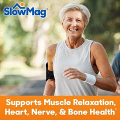 SlowMag Muscle & Heart Magnesium Chloride 180 Count (Pack of 1), White