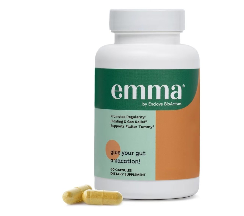 Emma Gut Health Doctors Endorsed Supplement.60 Capsules Relief from Gas/Bloating